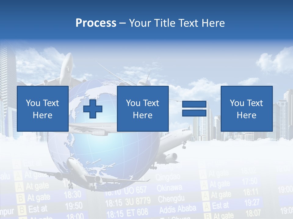 Vivid Vacation Oia PowerPoint Template