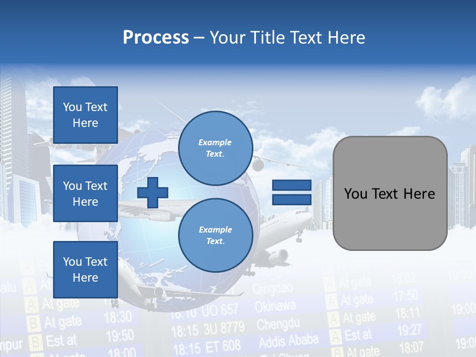 Vivid Vacation Oia PowerPoint Template