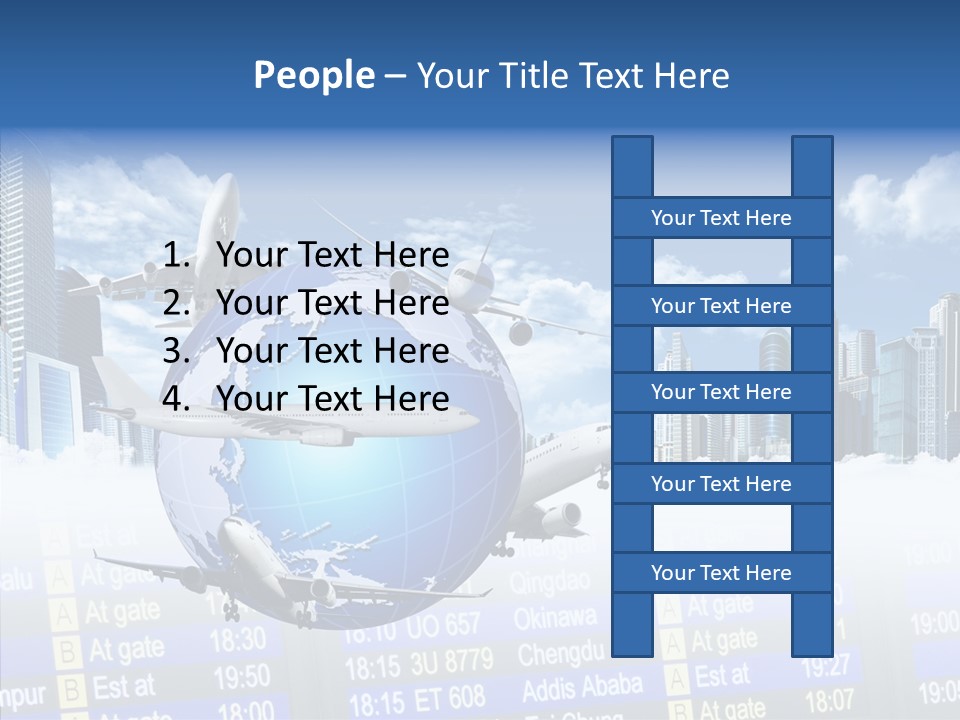 Vivid Vacation Oia PowerPoint Template