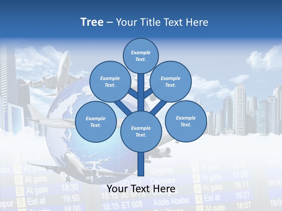 Vivid Vacation Oia PowerPoint Template