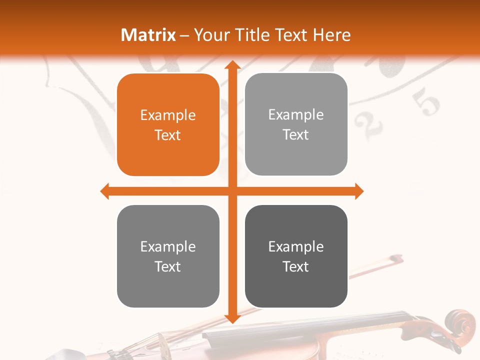 Black And White Cello Music PowerPoint Template