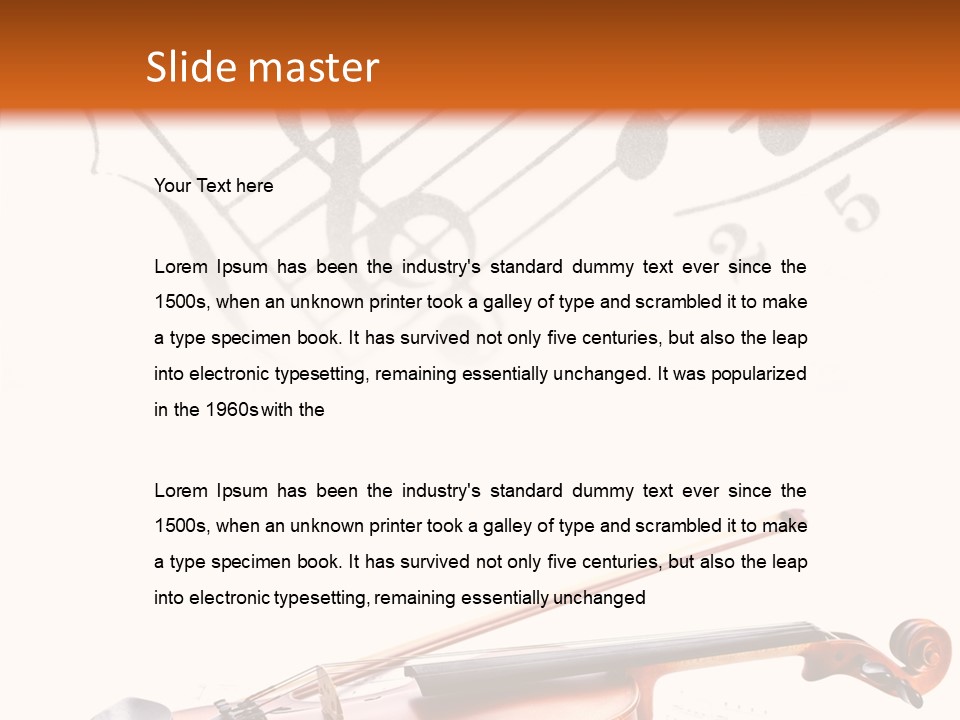 Black And White Cello Music PowerPoint Template