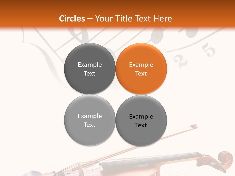 Black And White Cello Music PowerPoint Template