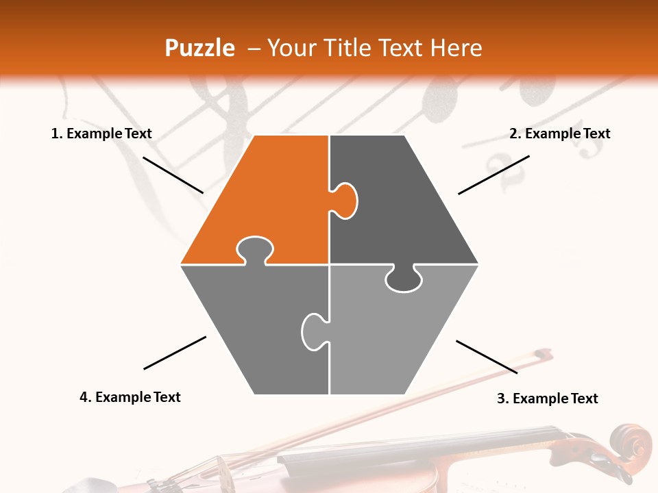 Black And White Cello Music PowerPoint Template