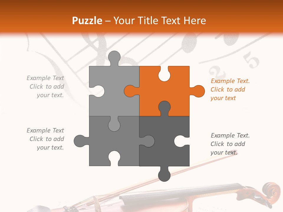 Black And White Cello Music PowerPoint Template