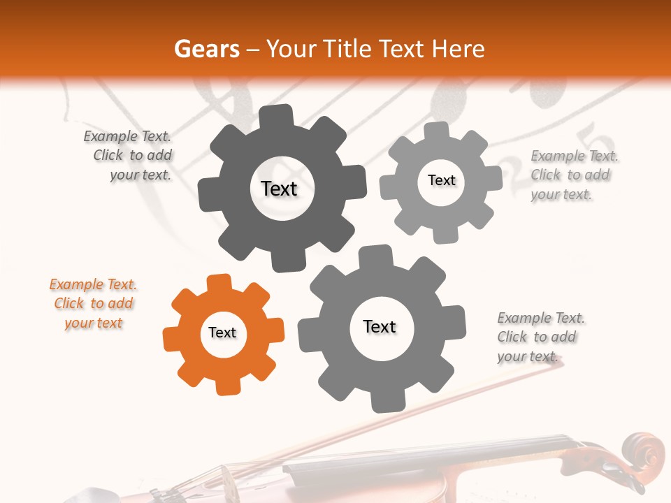 Black And White Cello Music PowerPoint Template