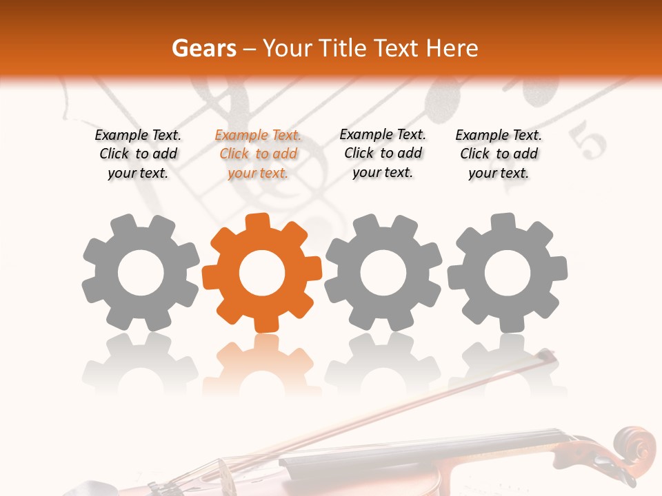 Black And White Cello Music PowerPoint Template