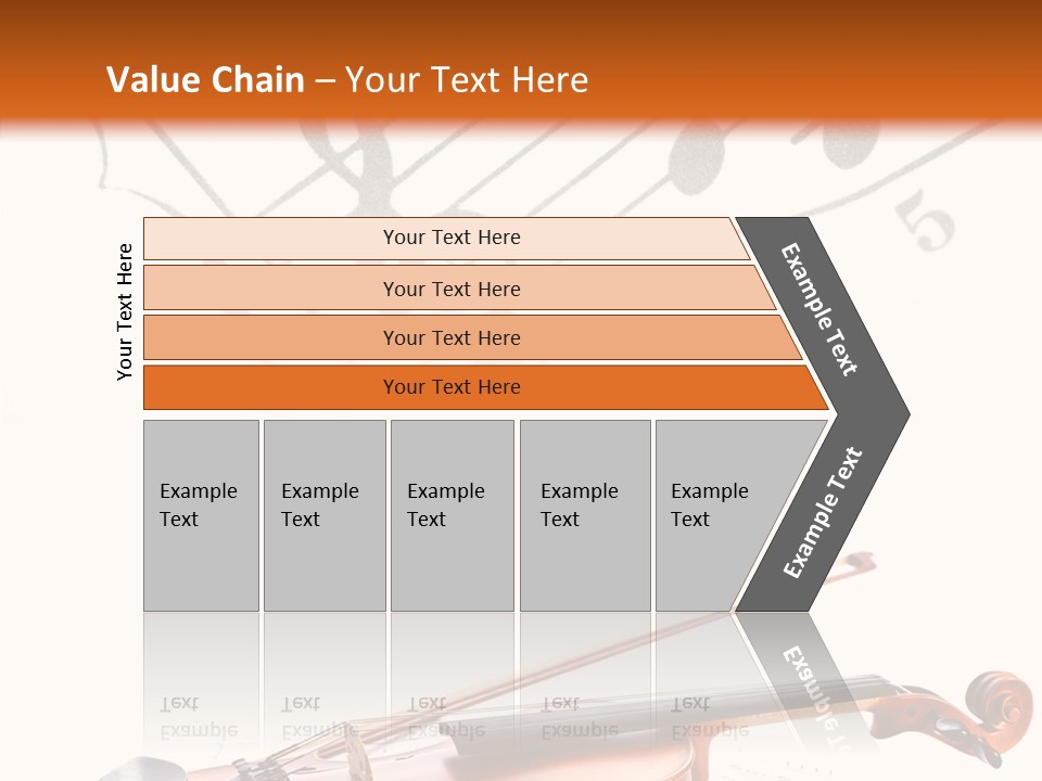 Black And White Cello Music PowerPoint Template