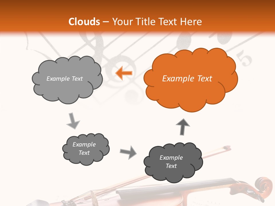 Black And White Cello Music PowerPoint Template