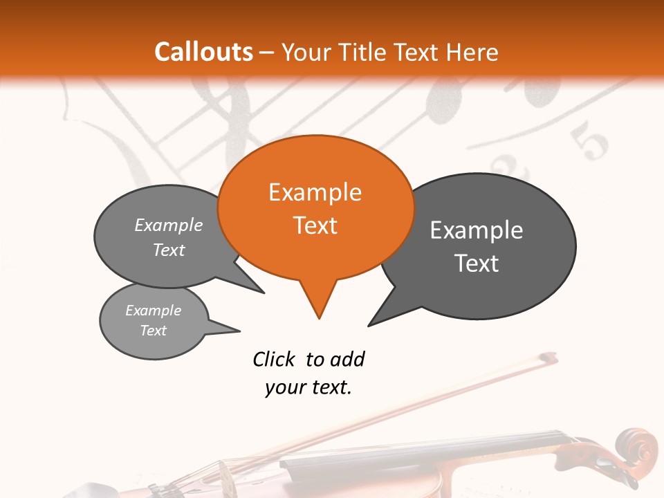 Black And White Cello Music PowerPoint Template