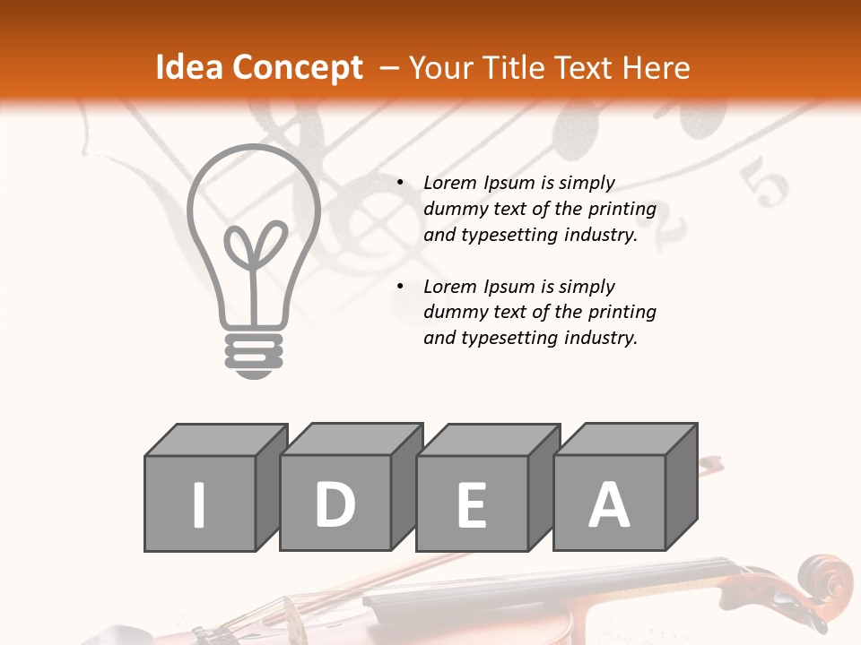 Black And White Cello Music PowerPoint Template