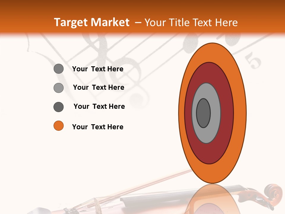 Black And White Cello Music PowerPoint Template