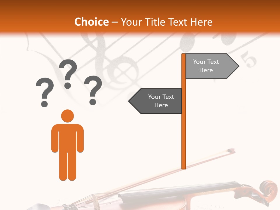 Black And White Cello Music PowerPoint Template