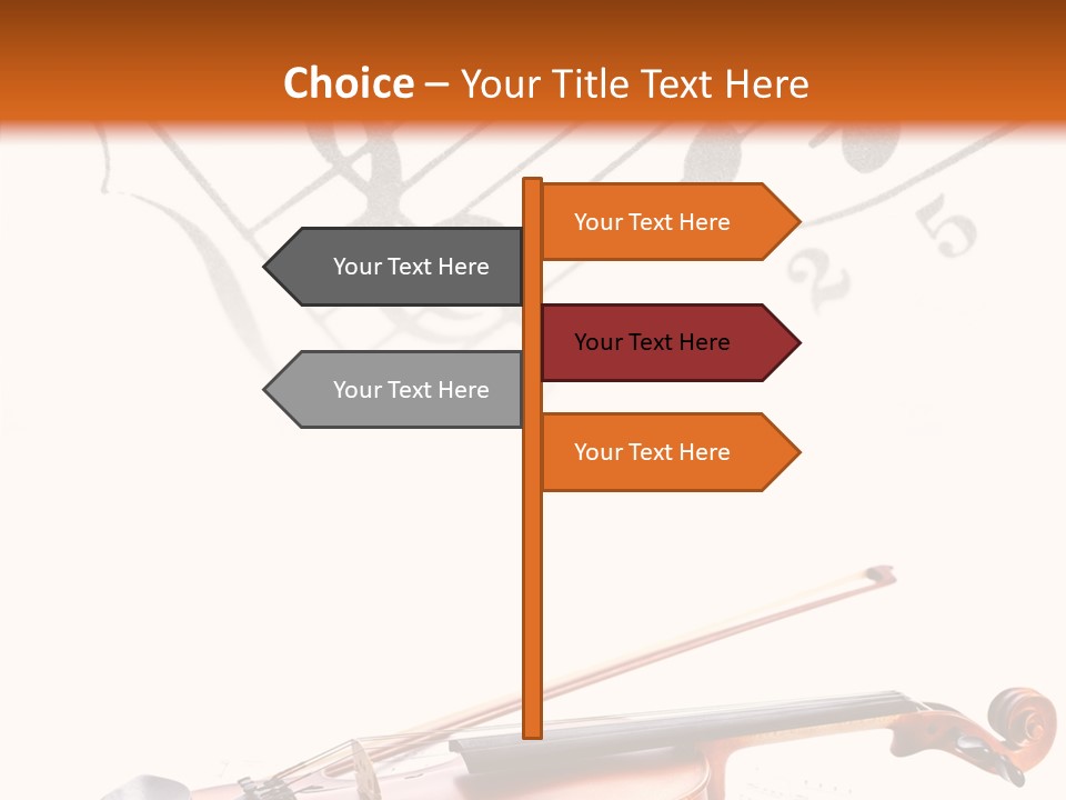 Black And White Cello Music PowerPoint Template