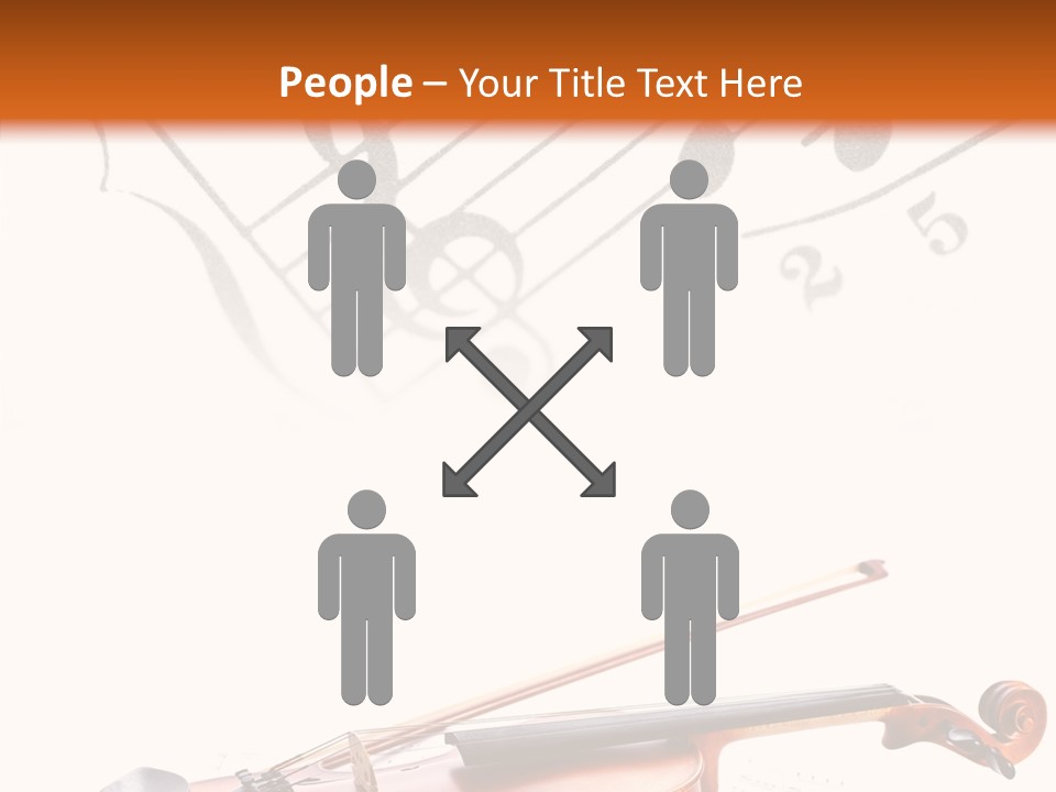 Black And White Cello Music PowerPoint Template