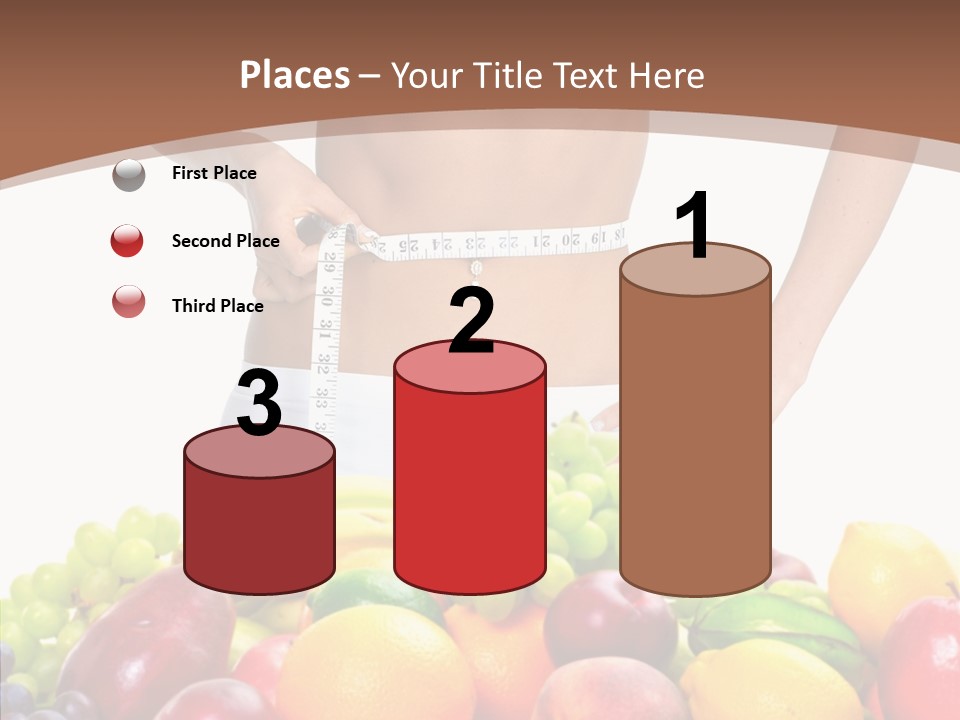 Exercise Waist Vitamin PowerPoint Template