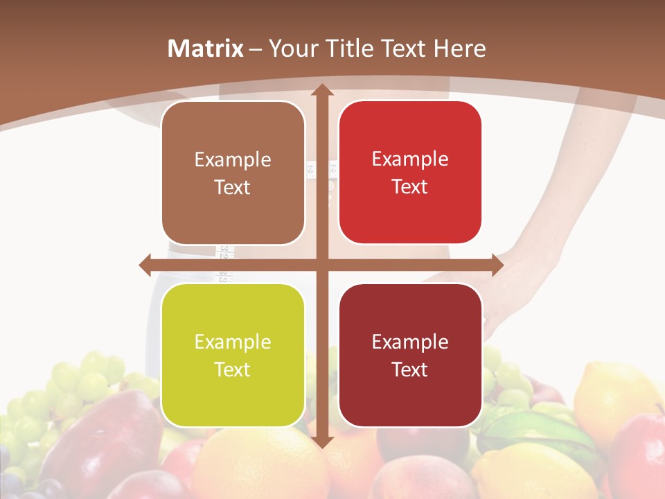 Exercise Waist Vitamin PowerPoint Template