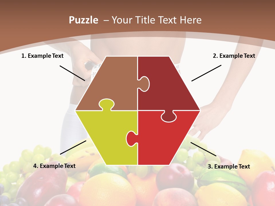 Exercise Waist Vitamin PowerPoint Template