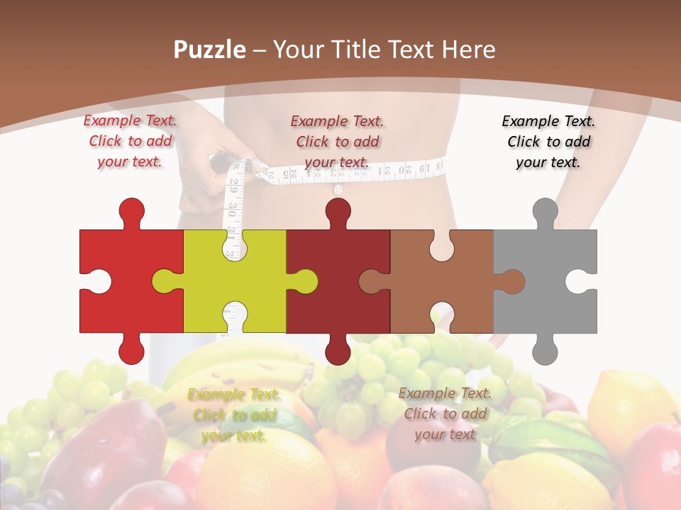 Exercise Waist Vitamin PowerPoint Template