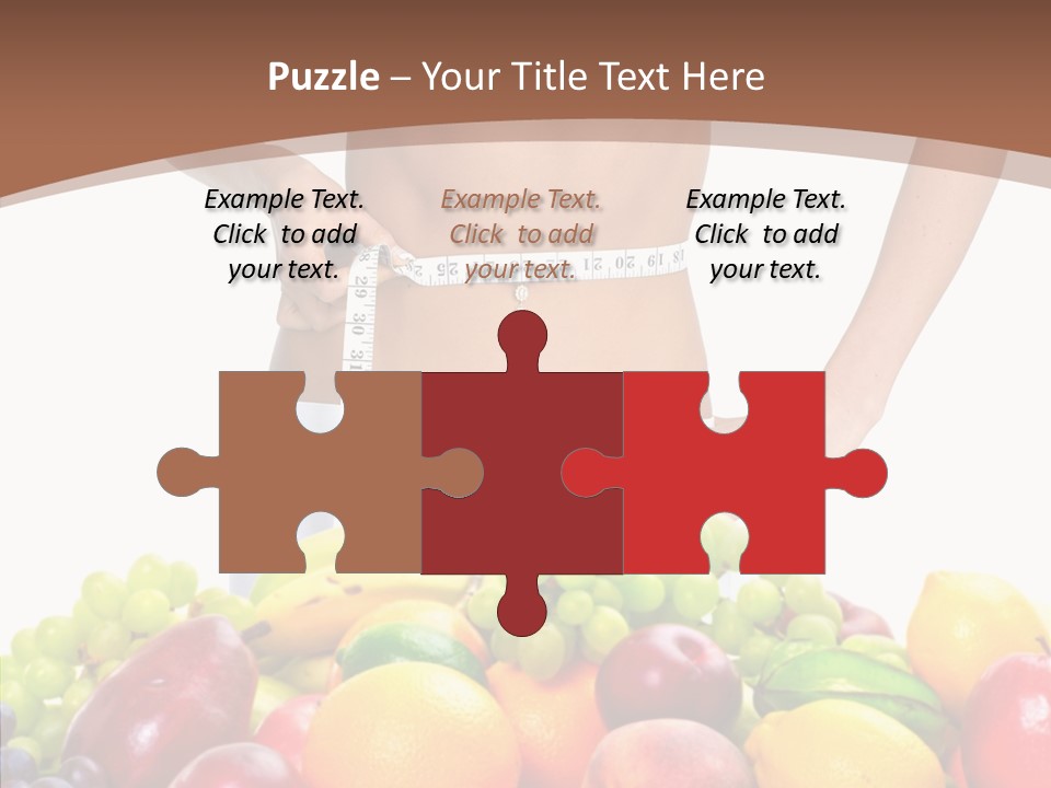 Exercise Waist Vitamin PowerPoint Template