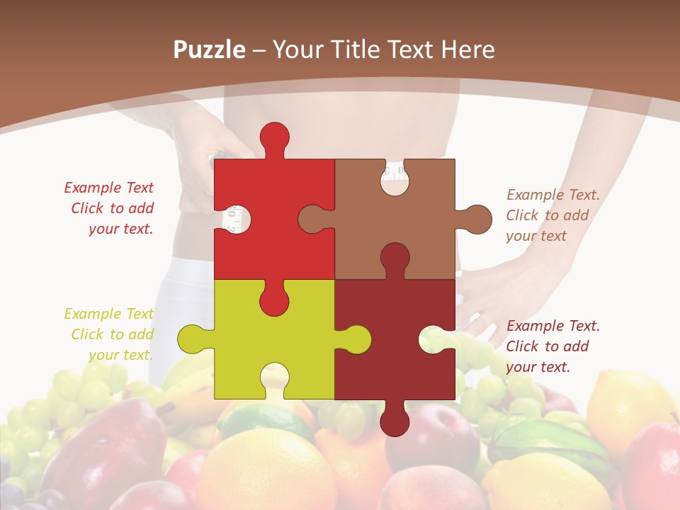 Exercise Waist Vitamin PowerPoint Template