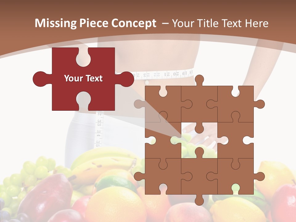 Exercise Waist Vitamin PowerPoint Template