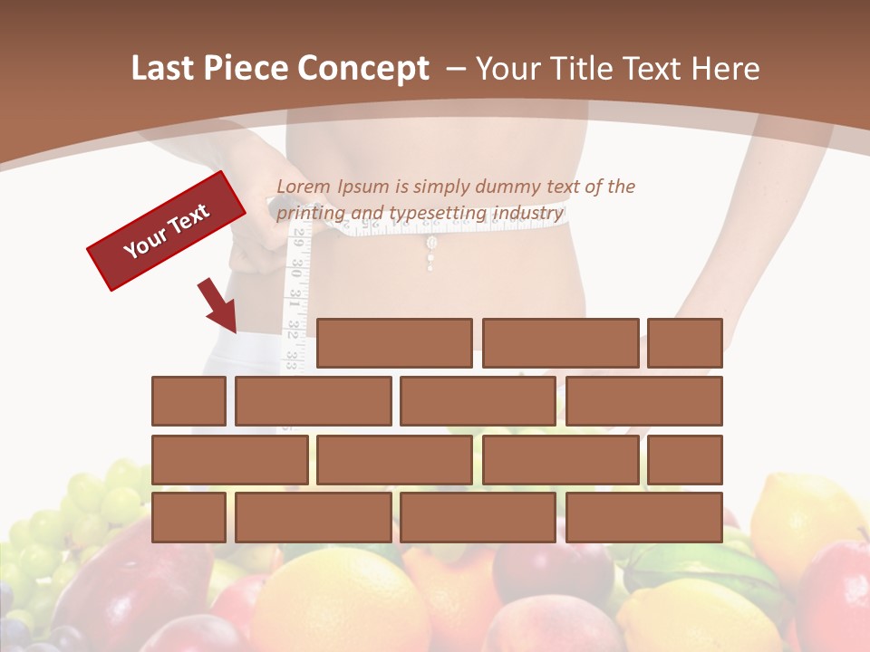 Exercise Waist Vitamin PowerPoint Template