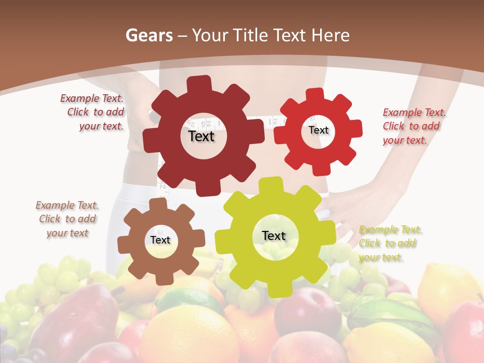 Exercise Waist Vitamin PowerPoint Template