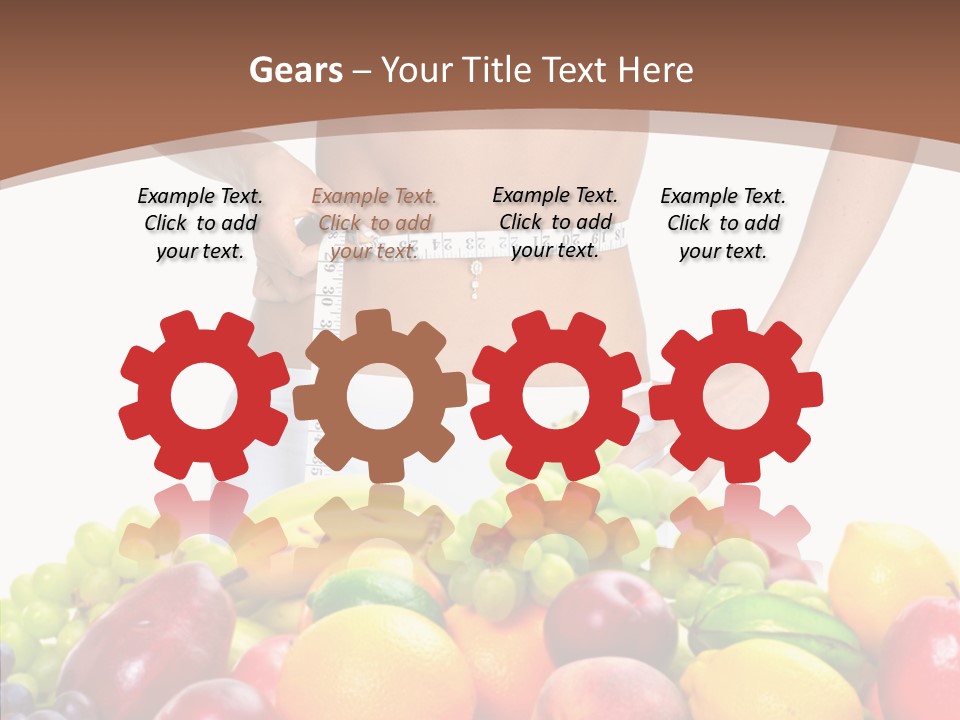 Exercise Waist Vitamin PowerPoint Template