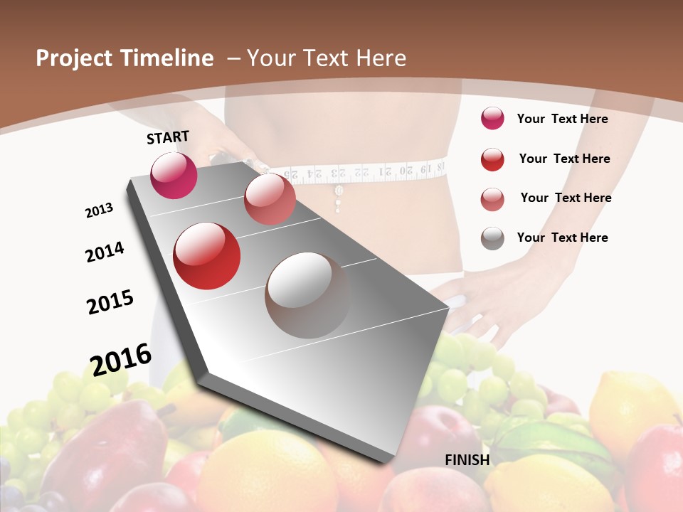 Exercise Waist Vitamin PowerPoint Template