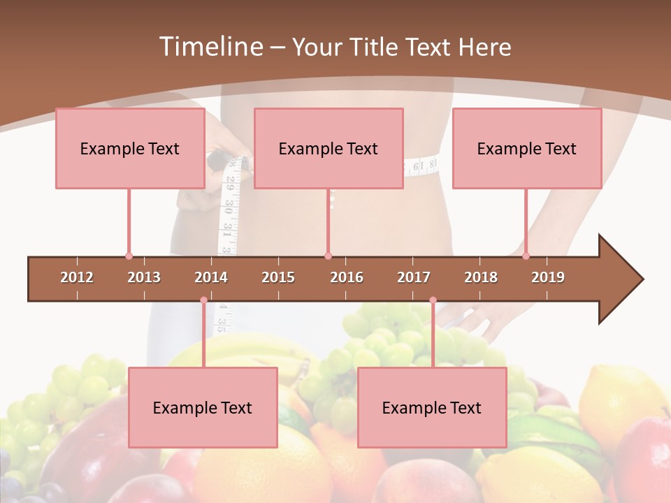 Exercise Waist Vitamin PowerPoint Template