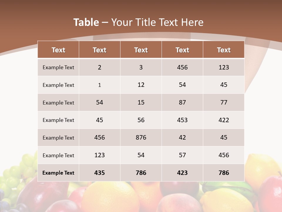 Exercise Waist Vitamin PowerPoint Template