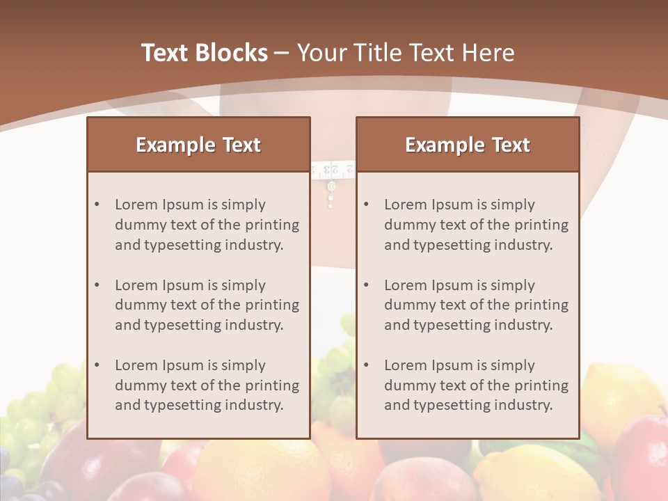Exercise Waist Vitamin PowerPoint Template