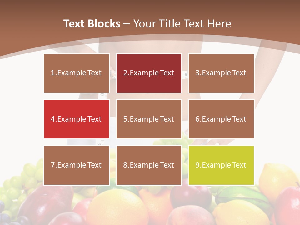 Exercise Waist Vitamin PowerPoint Template