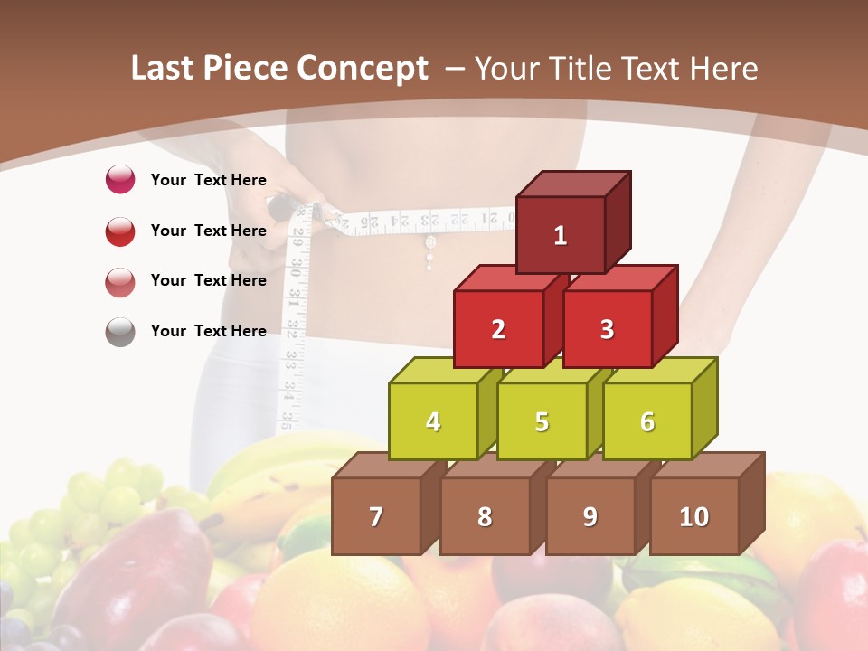 Exercise Waist Vitamin PowerPoint Template