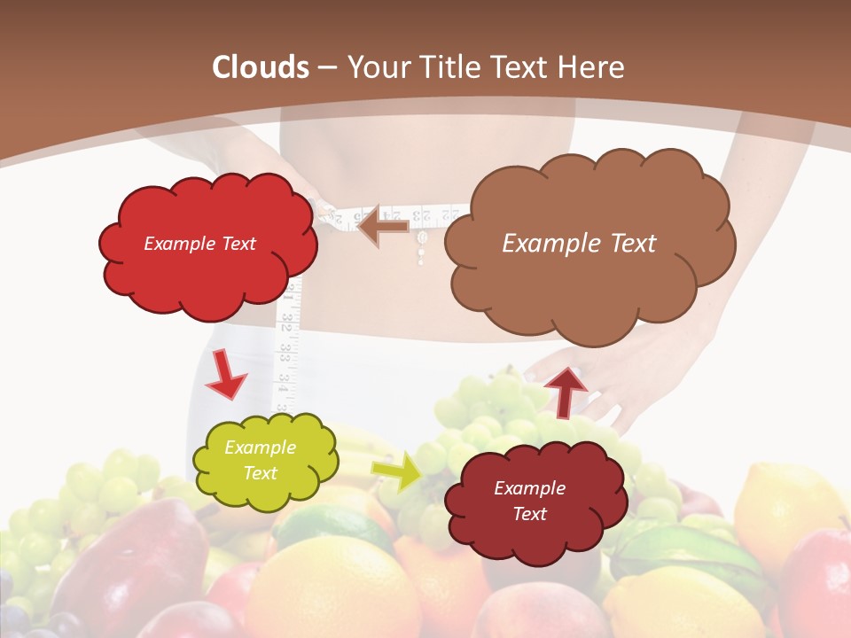 Exercise Waist Vitamin PowerPoint Template