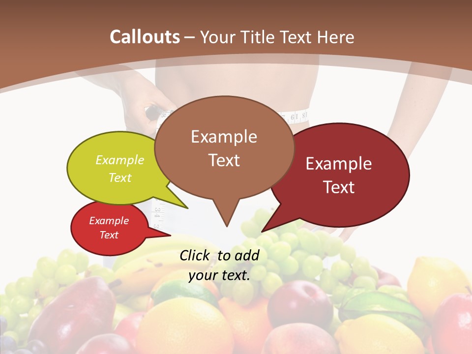 Exercise Waist Vitamin PowerPoint Template