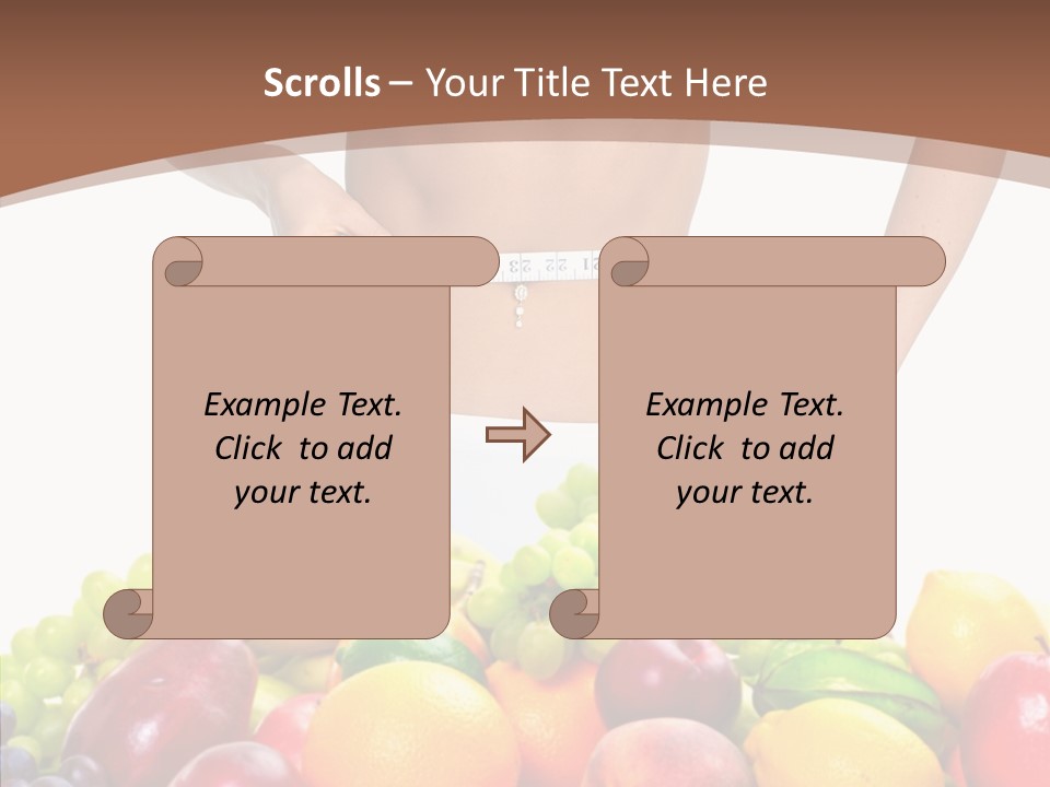 Exercise Waist Vitamin PowerPoint Template