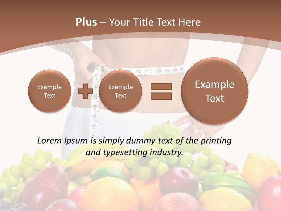 Exercise Waist Vitamin PowerPoint Template
