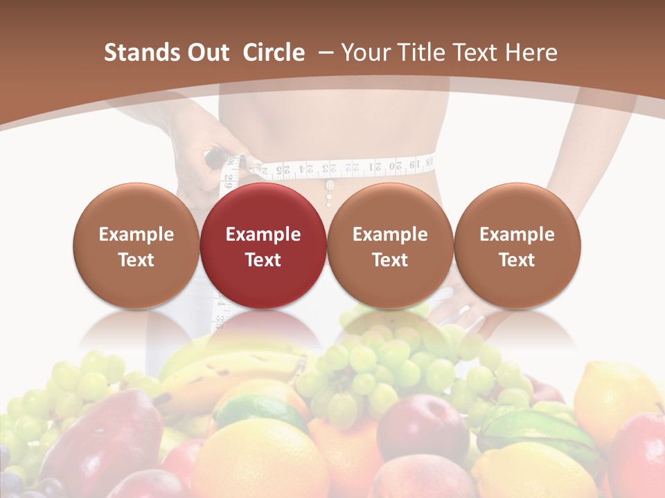 Exercise Waist Vitamin PowerPoint Template