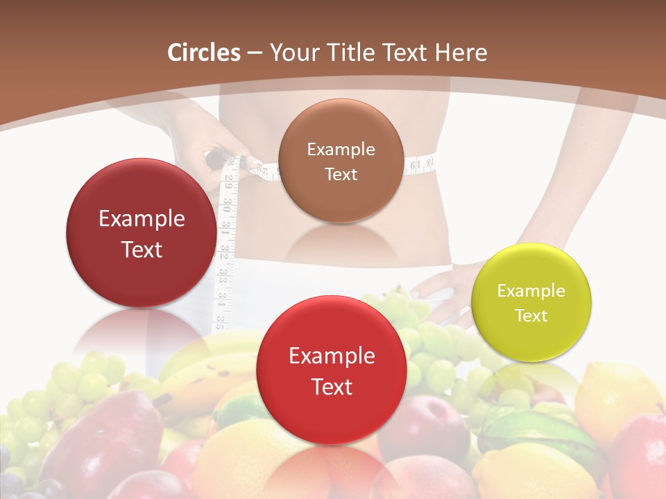 Exercise Waist Vitamin PowerPoint Template