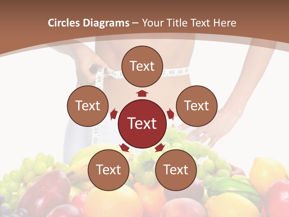 Exercise Waist Vitamin PowerPoint Template