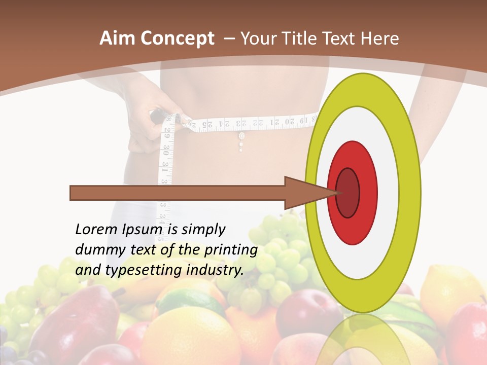 Exercise Waist Vitamin PowerPoint Template