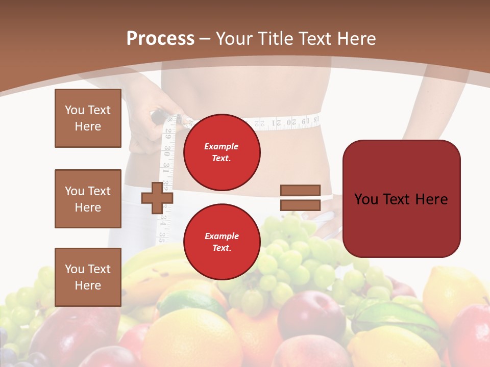 Exercise Waist Vitamin PowerPoint Template