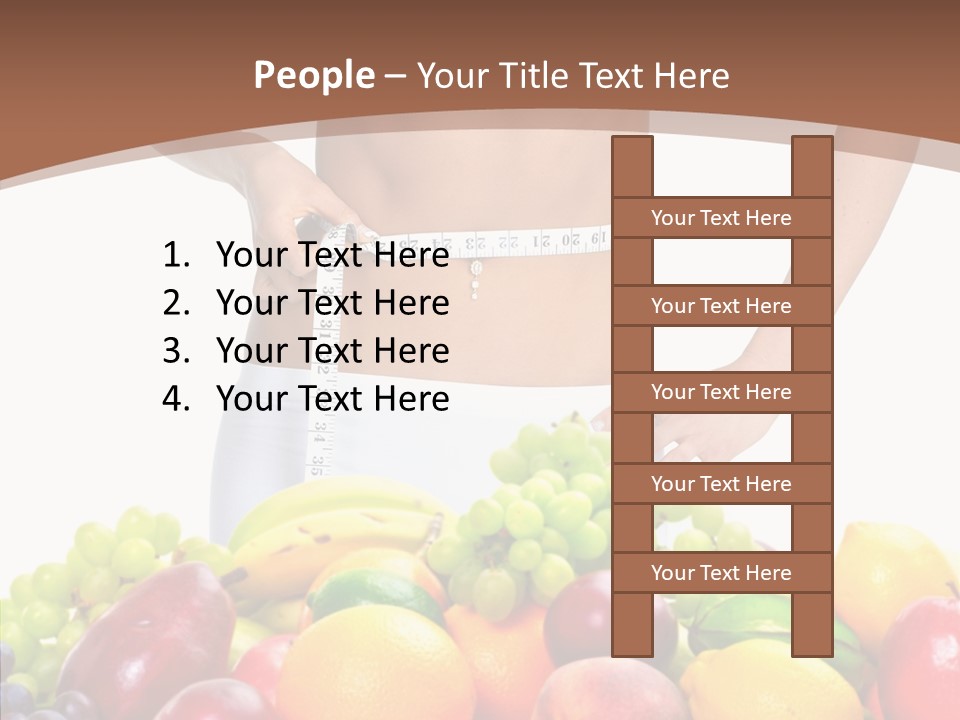 Exercise Waist Vitamin PowerPoint Template
