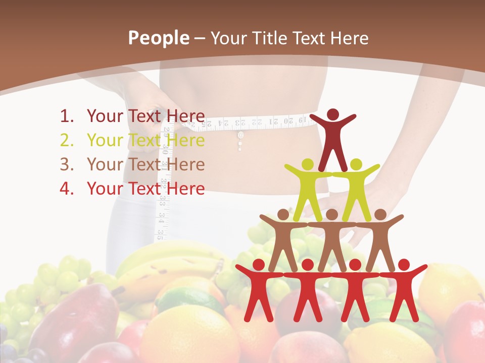 Exercise Waist Vitamin PowerPoint Template