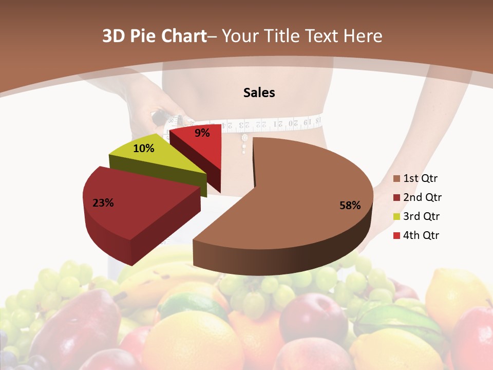 Exercise Waist Vitamin PowerPoint Template