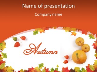 Red Green Decoration PowerPoint Template