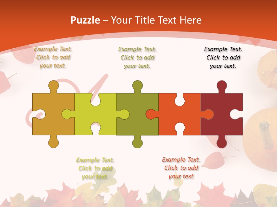 Red Green Decoration PowerPoint Template