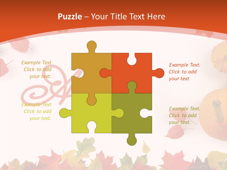 Red Green Decoration PowerPoint Template